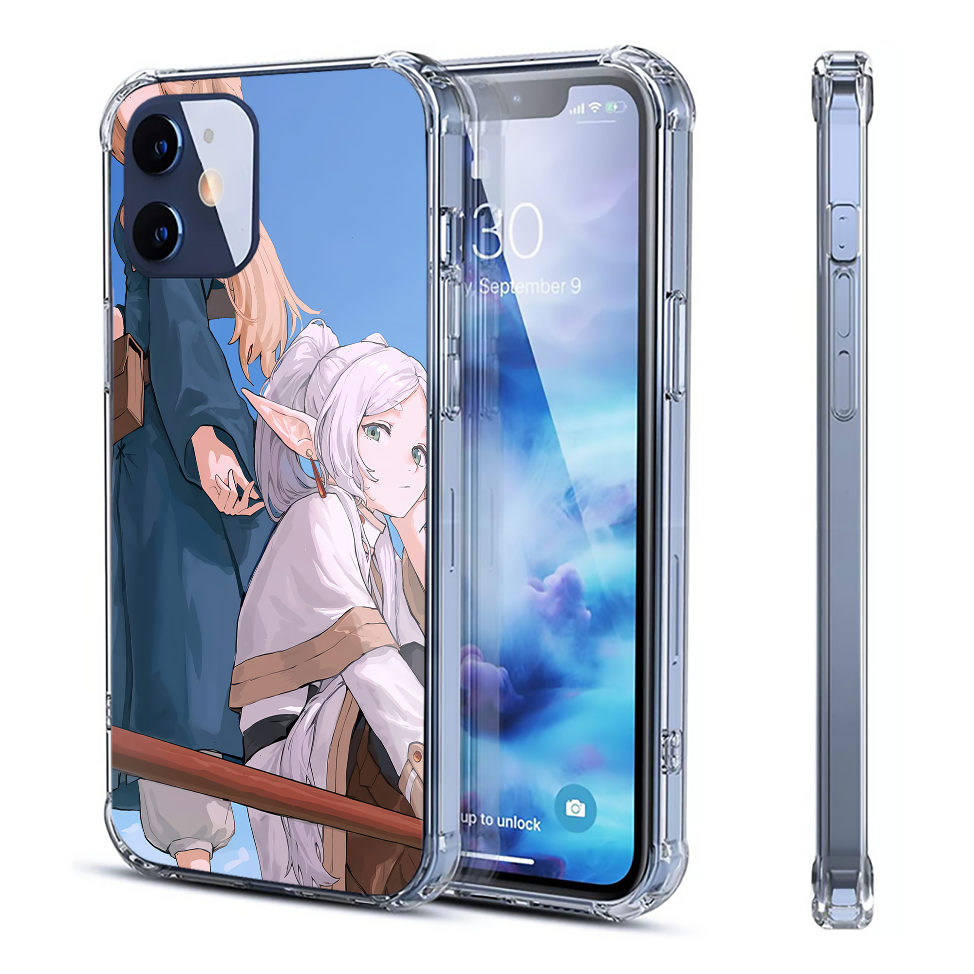 （画像用） 葬送のフリーレン Frieren 【iPhone 12シリーズ対応】透明スマホケース（クリアソフトケース）